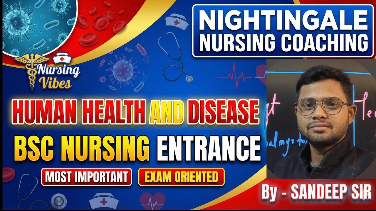 HUMAN HEALTH AND DISEASE - 2 BSC NURSING ENTRANCE Nursing Aptitude