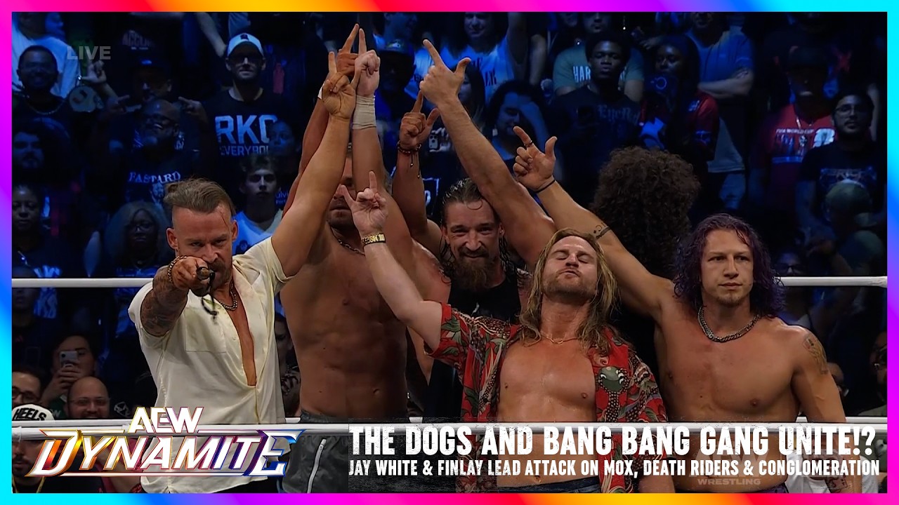 The Dogs & Bang Bang Gang Unite In Attack On Death Riders And Conglomeration | AEW Dynamite