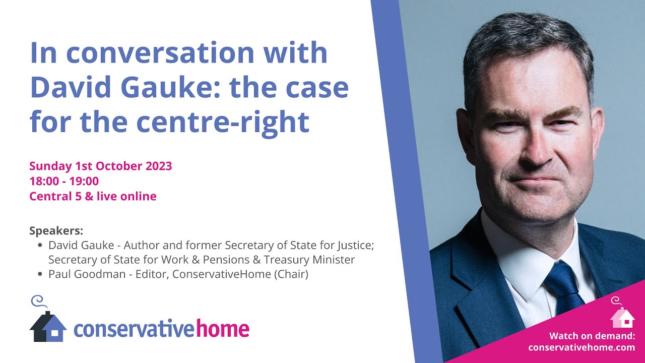 In conversation with David Gauke: the case for the centre right