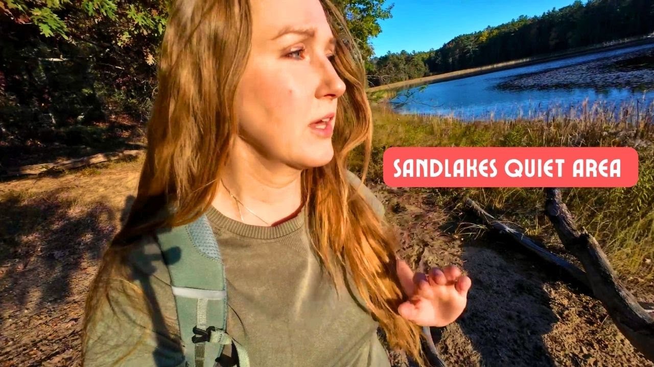 Hiking in Sand Lakes Quiet Area: nature plus Fall Colors!