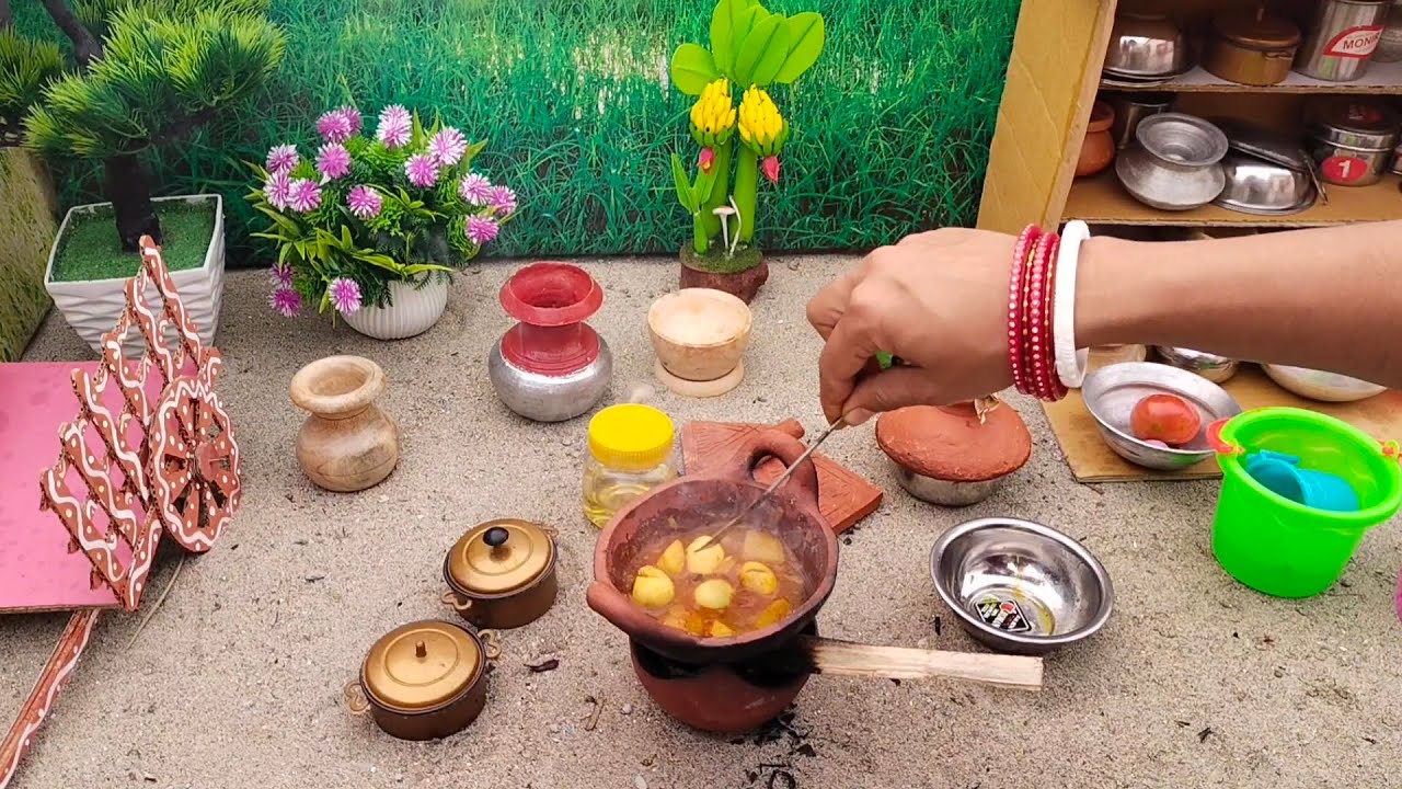 Miniature Easy Egg Curry Recipe | Homestyle Egg Curry | Egg Masala