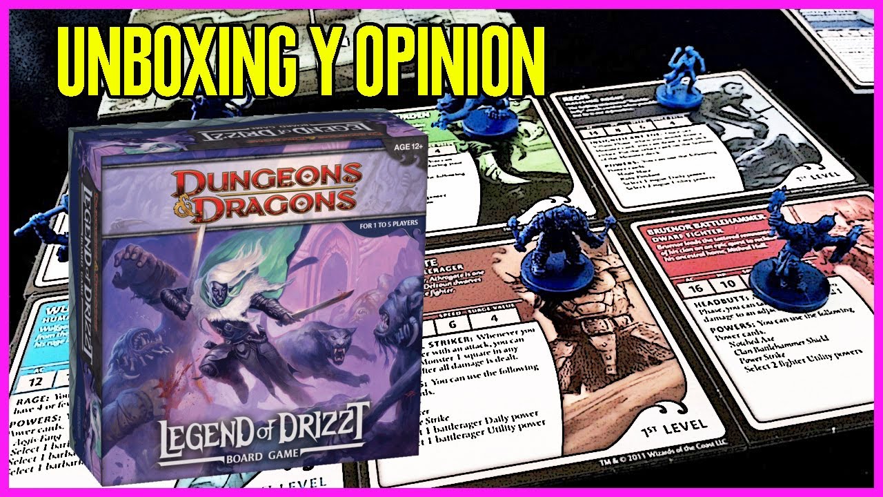 UNBOXING y OPINIÓN de THE LEGEND OF DRIZZT │ DUNGEON AND DRAGONS SYSTEM