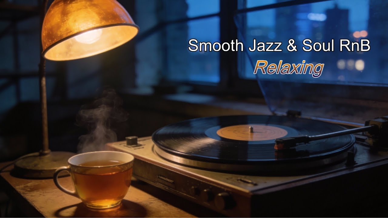 Smooth Jazz & Soul RnB for Late Night Relaxation, Stress Relief, Cozy Mood, and Deep Focus Vibes