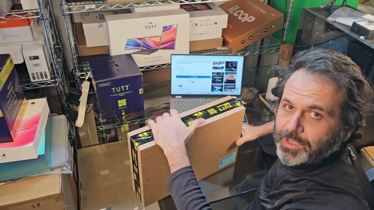 TUTT 14” FHD Portable Monitor – S3 Triple Screen Extender, IPS, Built-in Stand & Speakers Unboxing