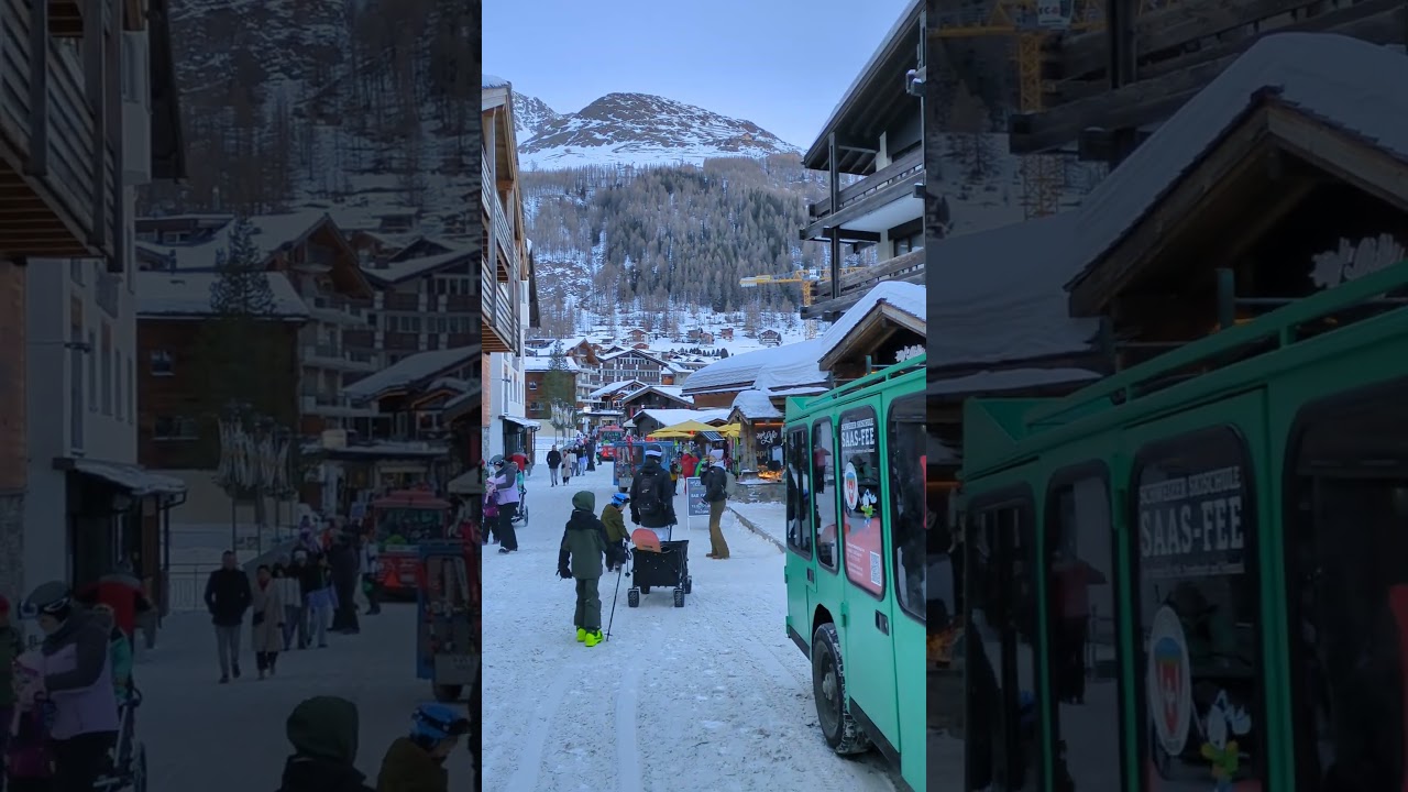 Saas-Fee, Switzerland🇨🇭#saasfee #switzerland #hiking #ski #skiing #winterwonderland #alps #adventure
