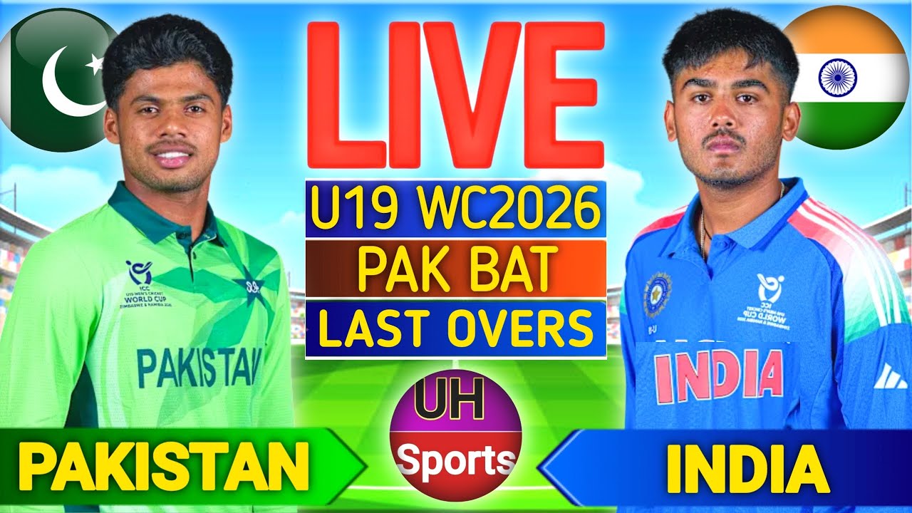 India vs Pakistan Live Match Today, Cricket Live Score & Commentary | ICC Under 19 World Cup 2026