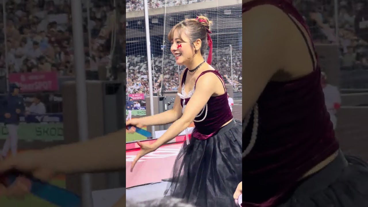 🗓️2025.08.10 📷高橋佳帆Cam ⚾️1局下半 🎶球員應援：林政華、林立 ⚾️2局上 🎶一致團結 🎡響樂趴Day2 #高橋佳帆⁹ #樂天女孩 #RakutenGirls