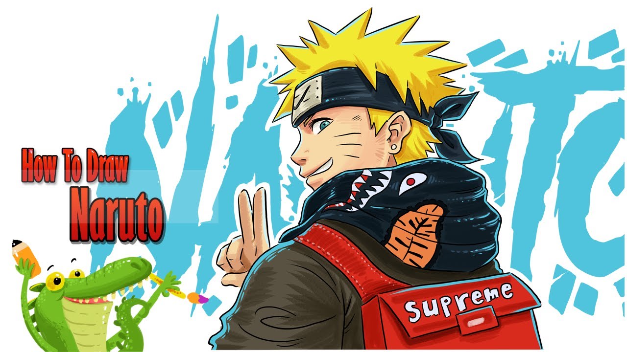 how to draw Naruto Hypebeast