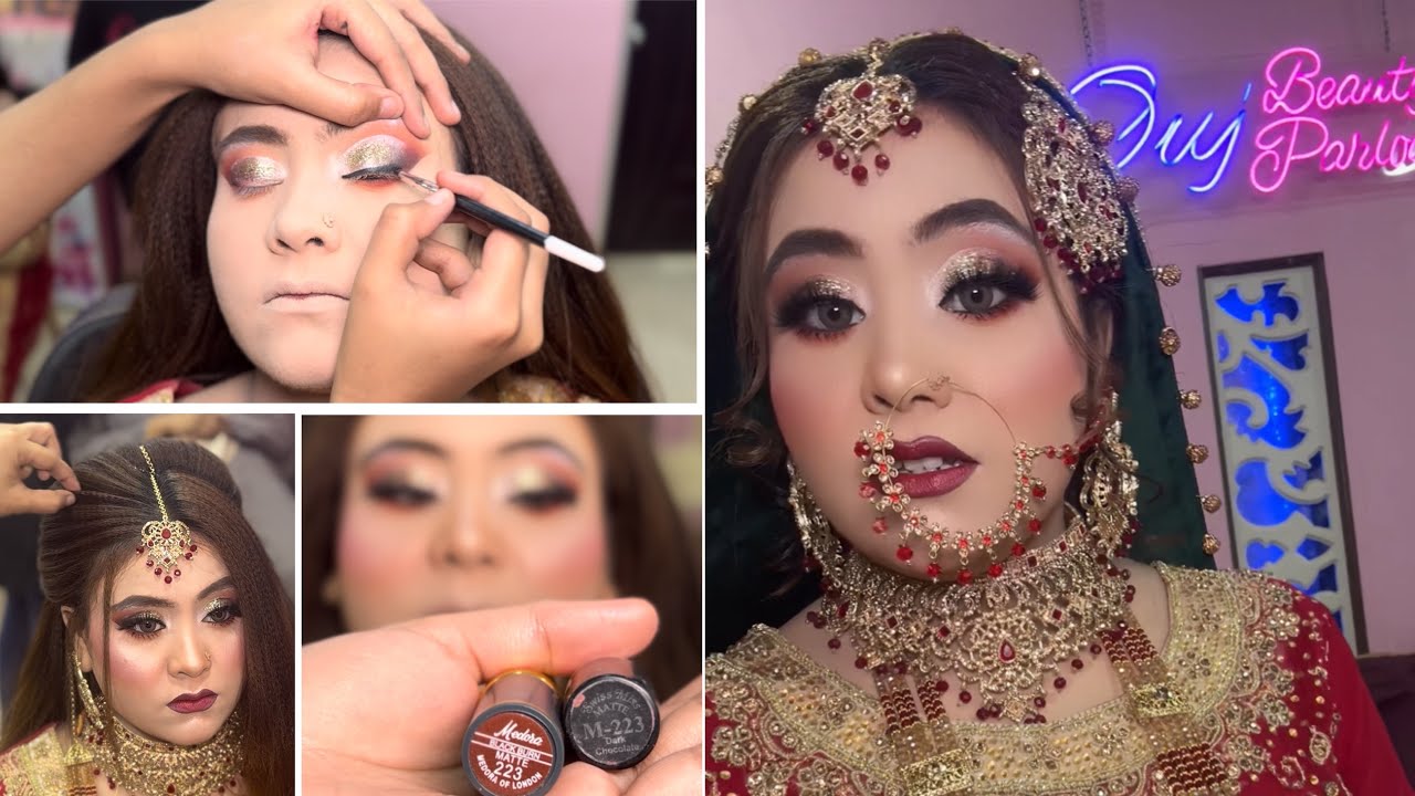 Bridal Makeup step by step || Pakistani Makeup look for girls