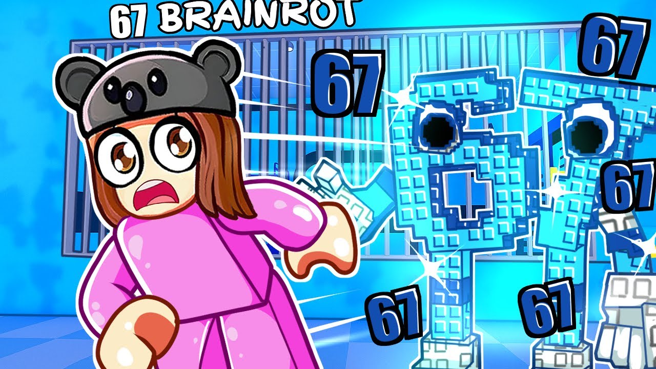 ANGEL ESCAPES 67 PRISON RUN IN ROBLOX OBBY!