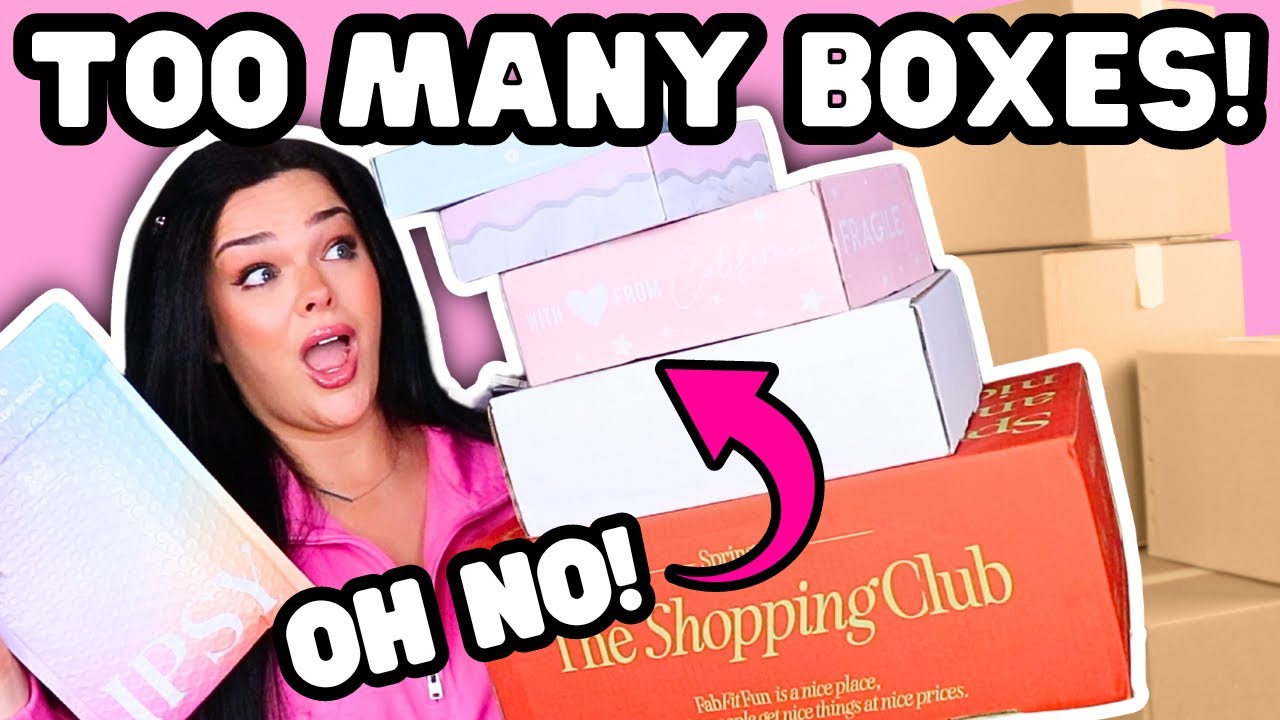 RIDICULOUS AMOUNT OF BOXES! RANDOM Round-Up Unboxing! FabFitFun & MORE!
