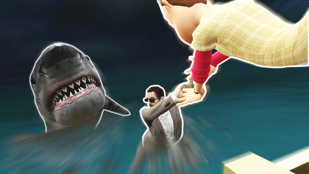 TSUNAMI STRIKES BOAT IN SHARK INFESTED WATERS! - Garry's Mod Gameplay (Gmod Roleplay)
