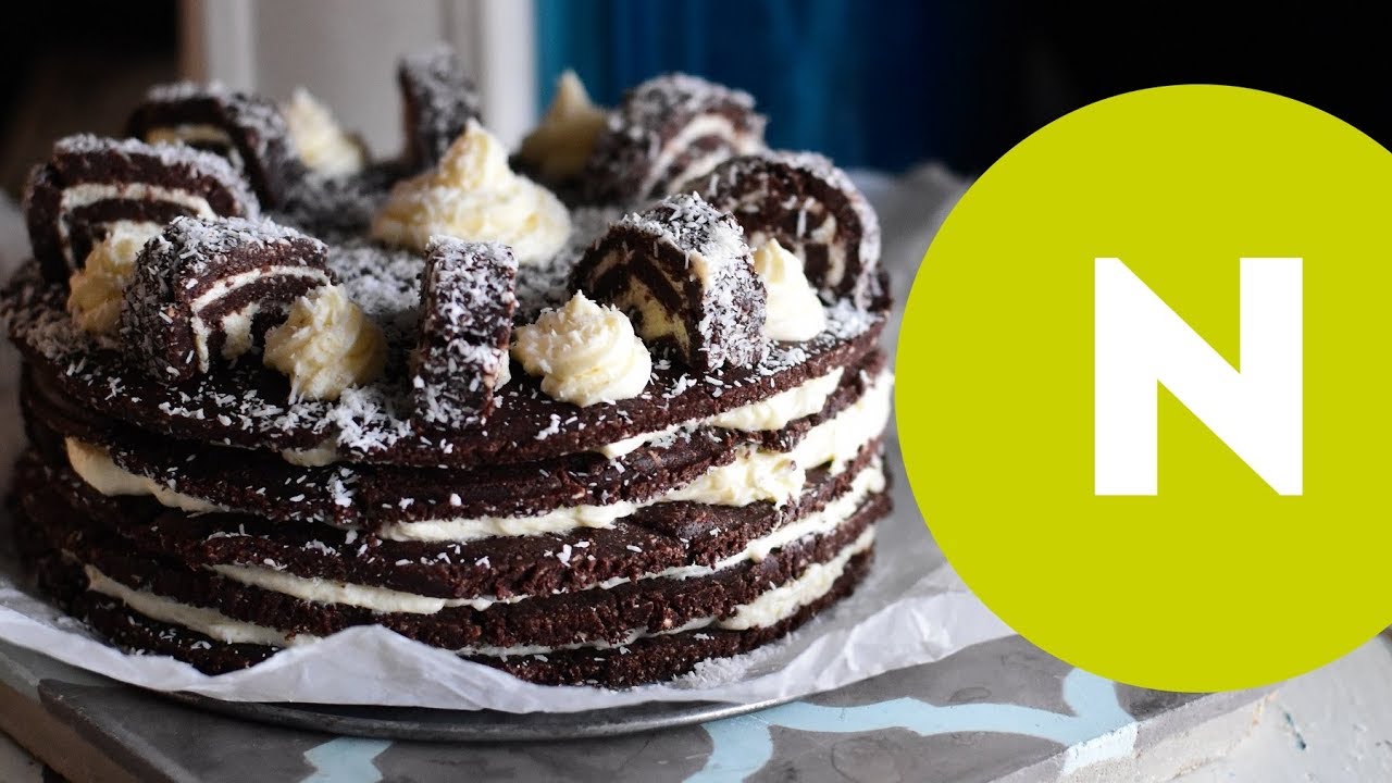 Kókuszos keksztekercstorta recept | Nosalty