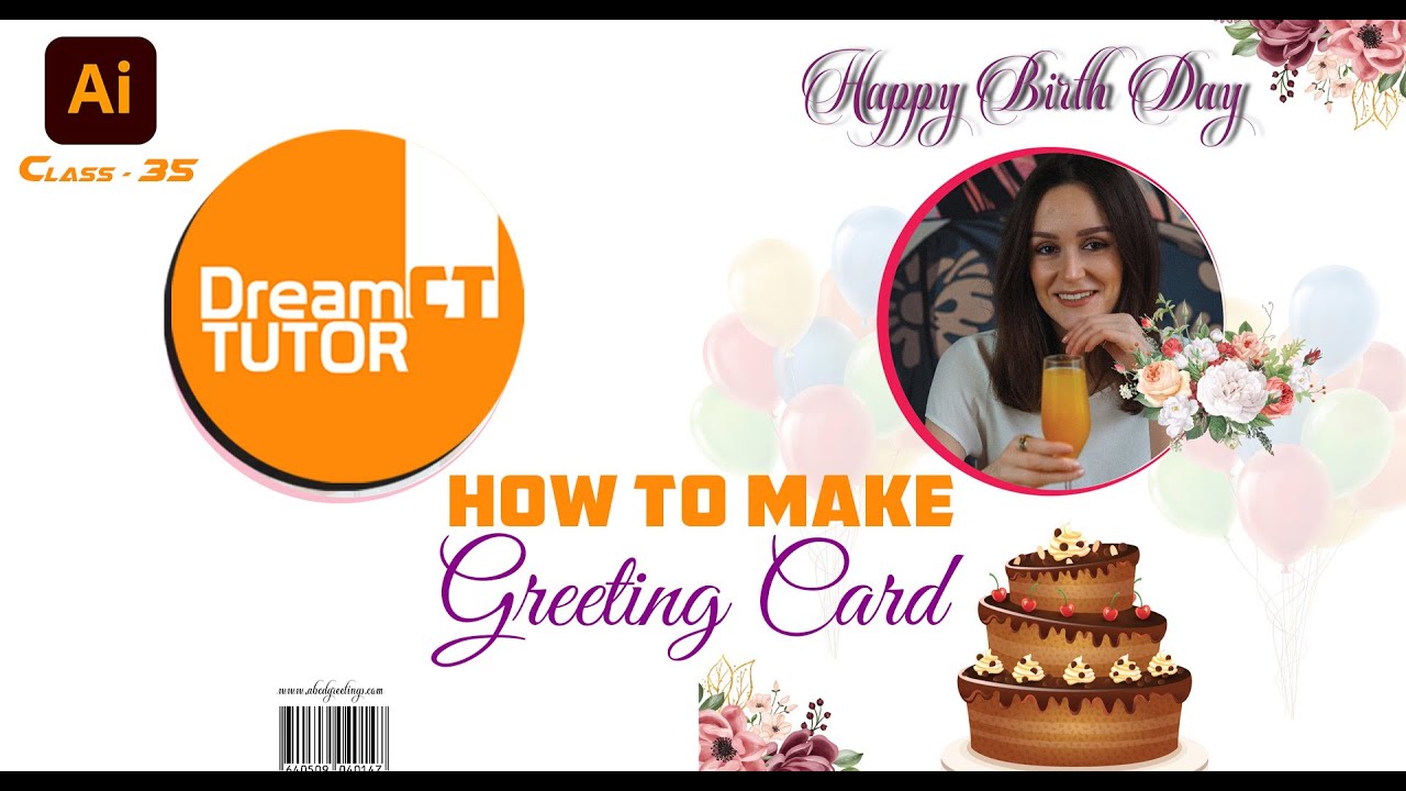 Adobe Illustrator Class - 35 , How To Create A Greeting Card In Illustrator