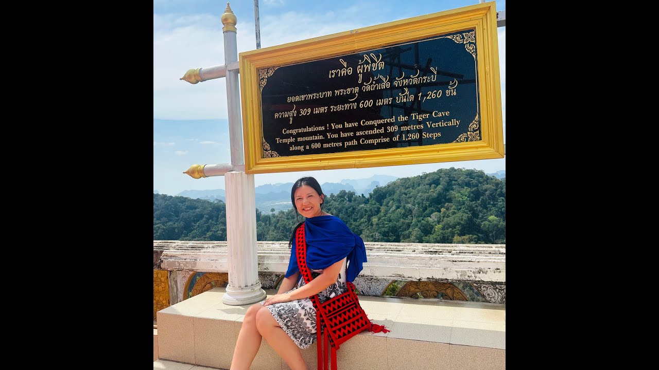 Tiger Cave Temple, Krabi Thailand 1,260 steps straight up!