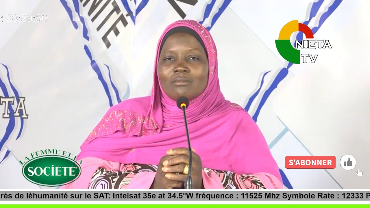 Emission La Femme et la Societe avec Seida Mariam DEMBELE  NIETA TV