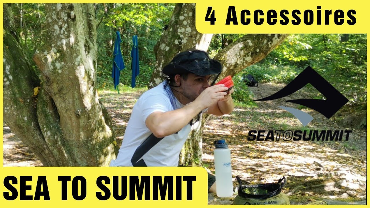 SEA TO SUMMIT des Accessoires pour vos rando et trek (bol ,moustiquaire,corde a linge et bassin)