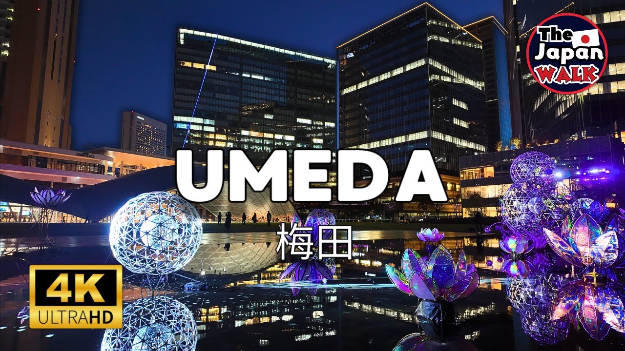 Umeda: Osaka's Hidden Gems at Night | Walking Tour | 4K
