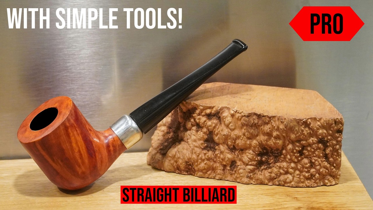 Pipe Making: Straight Billiard Tobacco Pipe, With Simple Tools!