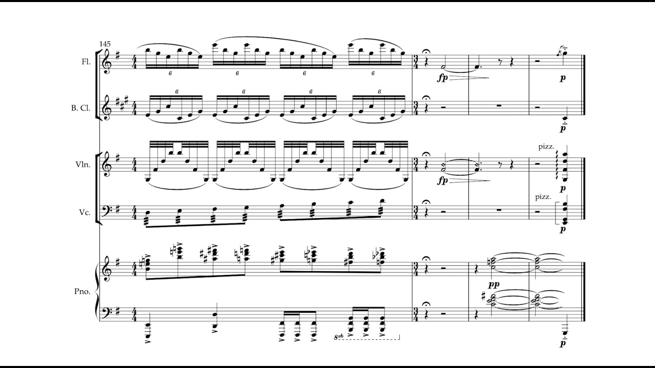 Butterflies in December (for Pierrot quintet) [score]
