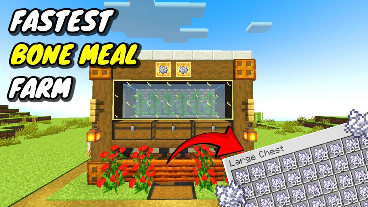 Fastest Bonemeal Farm 1.21+ (Bedrock) ⚡