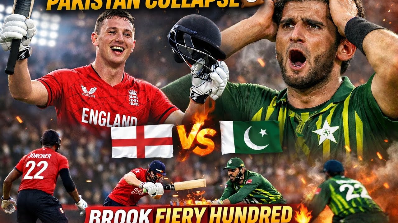 ENG vs PAK💩  17/2 se match jeet gaya England | Harry Brook 100 🔥 Pakistan Choke!
