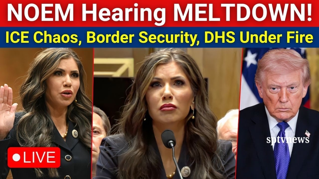 KRISTI NOEM GRILLED LIVE: DHS MELTDOWN, Border Security Failures Rock Senate Hearing! Iran War