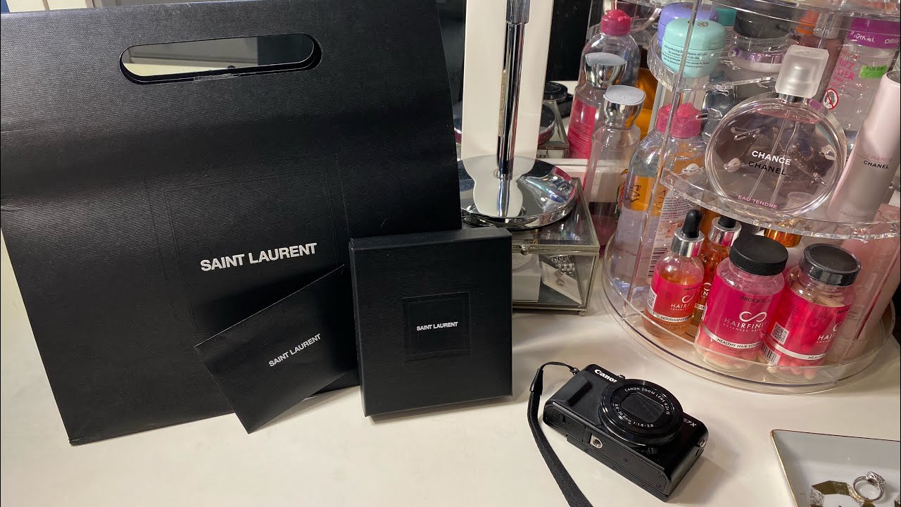 ASMR - YSL Card Holder Unboxing - NO TALKING
