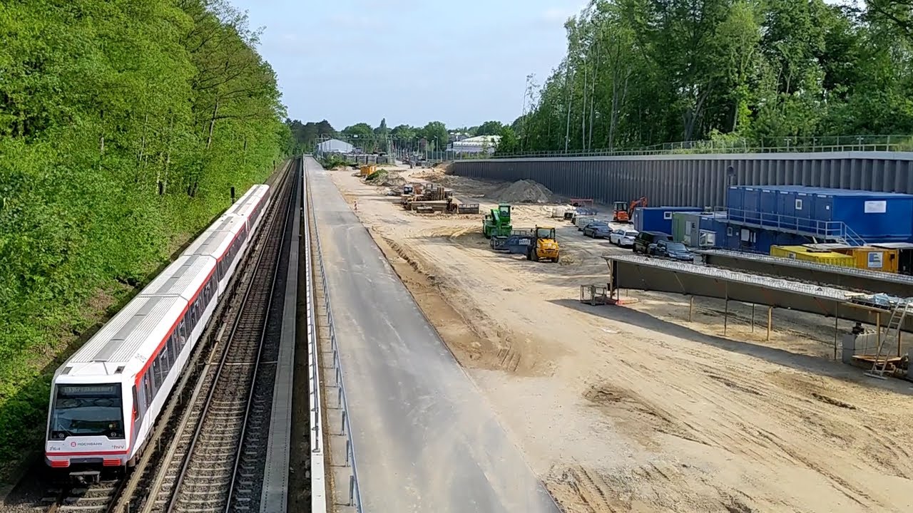 U-Bahn Hamburg: Vorarbeiten für den Bau der Werkstatt für die U5 / Sengelmannstraße