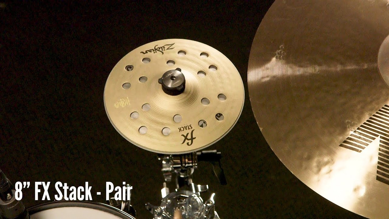 Zildjian Sound Lab: 8" FX Stack | Pair & HiHat (Played on Kit)