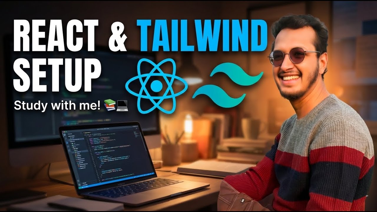 React & Tailwind Setup from ZERO🔥|No Confusion, No Errors⚛️Perfect for Beginners💻🚀#ReactJS