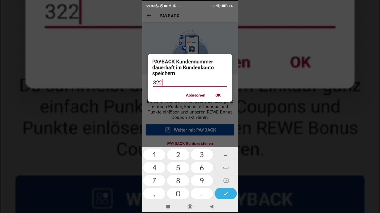 Успей получить 200 пунктов на карту пейбэк!   #Rewe App