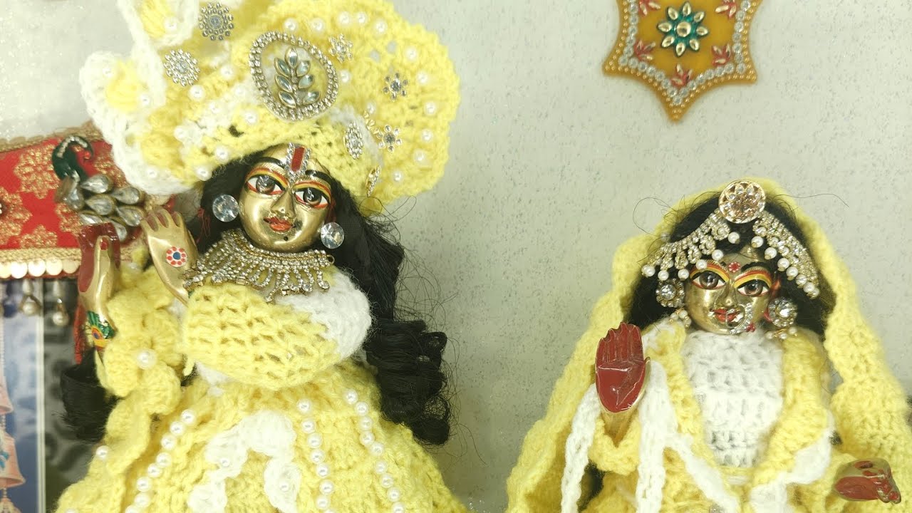 Basant panchami special shringar • yugal jodi shringar #radhakrishna 