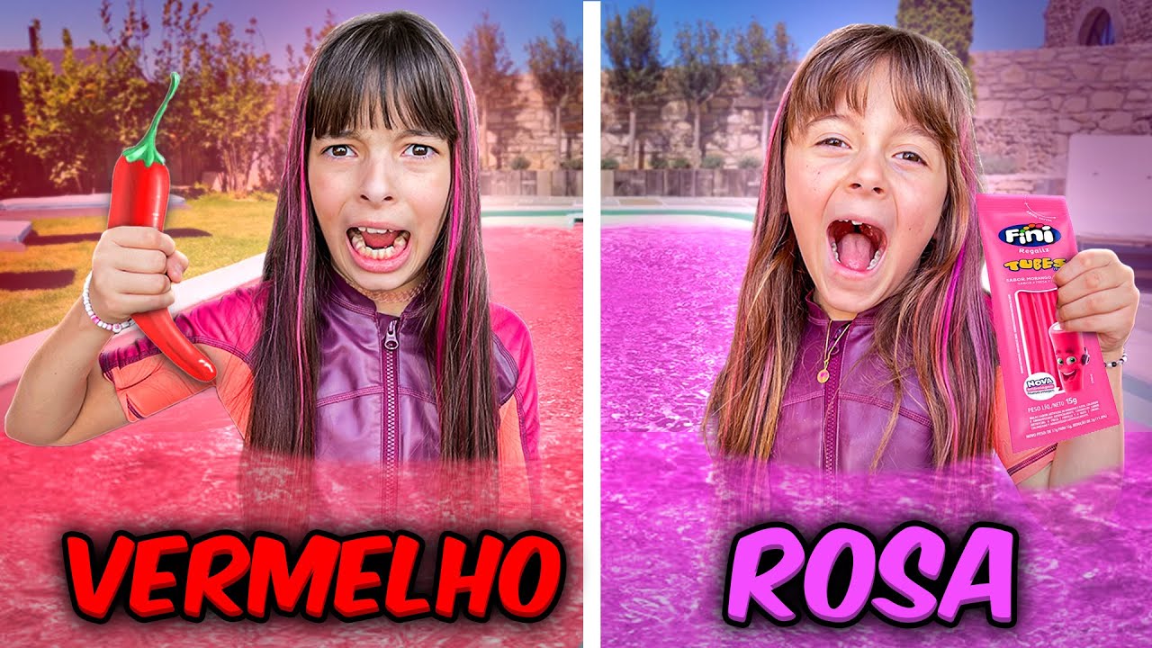 QUEM FICAR MAIS TEMPO NA PISCINA DA SUA COR, VENCE! DESAFIO