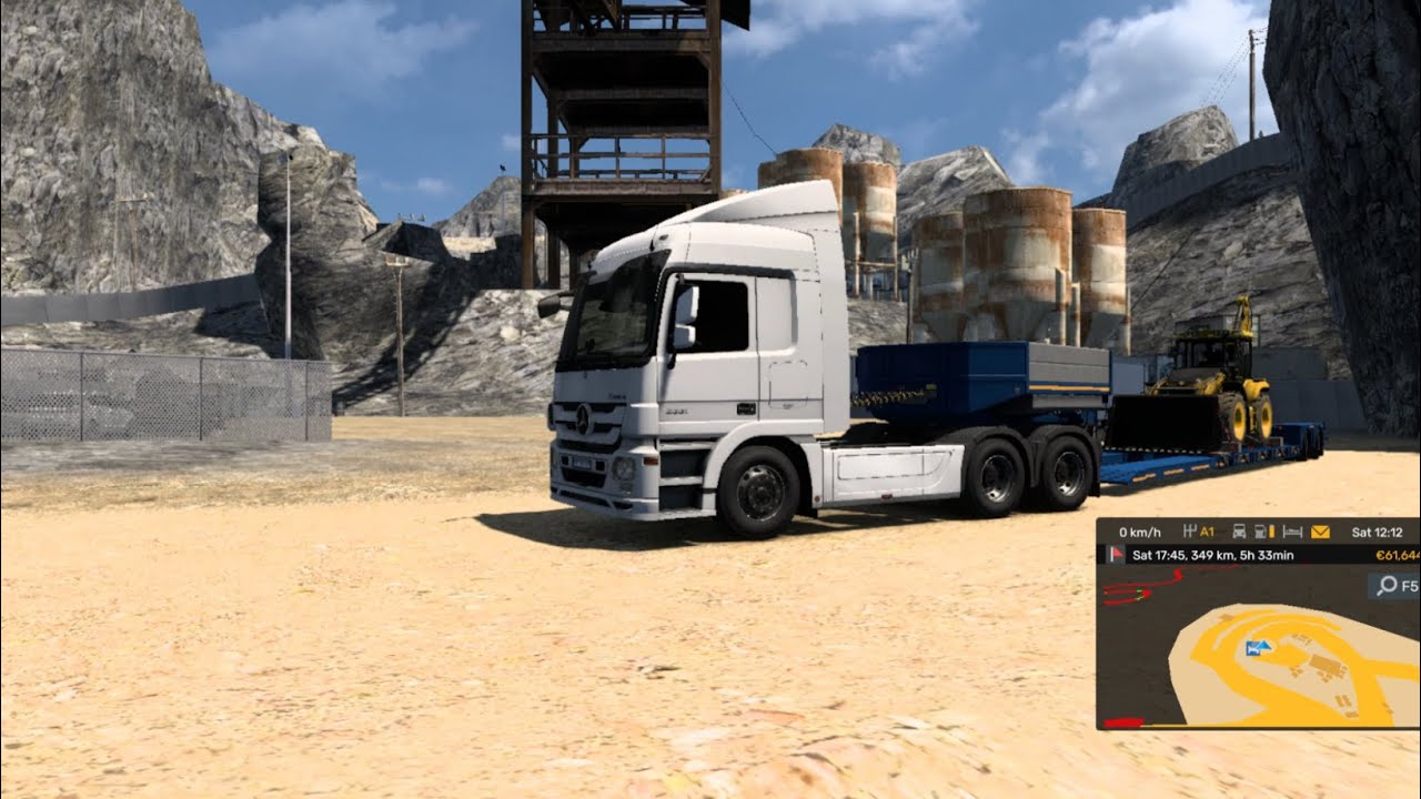 Euro Truck Simulator - Delivering Backhoe