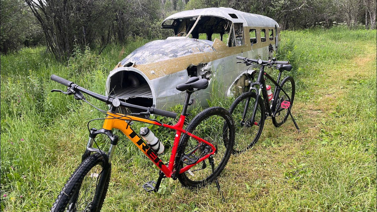 Mystery Plane in the Rockies - Biking, Hiking and Paddling