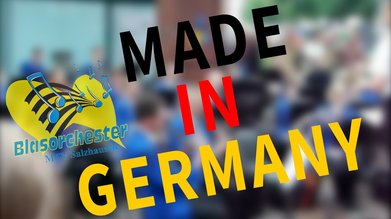 Made in Germany - Blasorchester MTV Salzhausen - gespielt in der Fußgängerzone Lüneburg