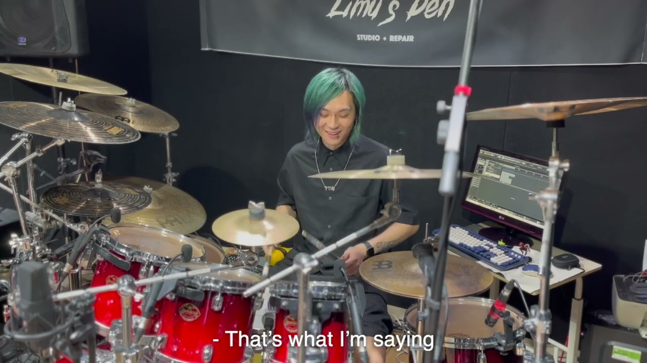 Recording drums for the new single in Busan (Short Version)