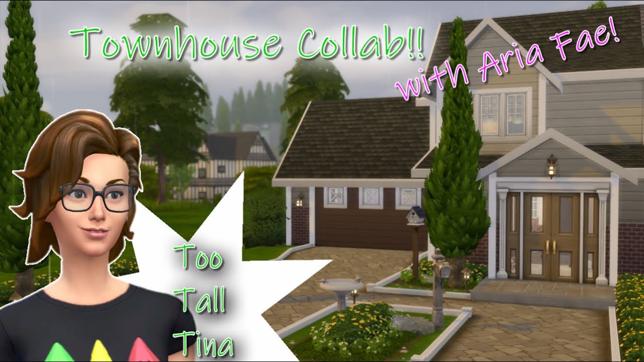 Suburban Townhouse with Feuding Neighbors!~ Collab with ARIA FAE! The Sims 4~ SPEED BUILD NO CC