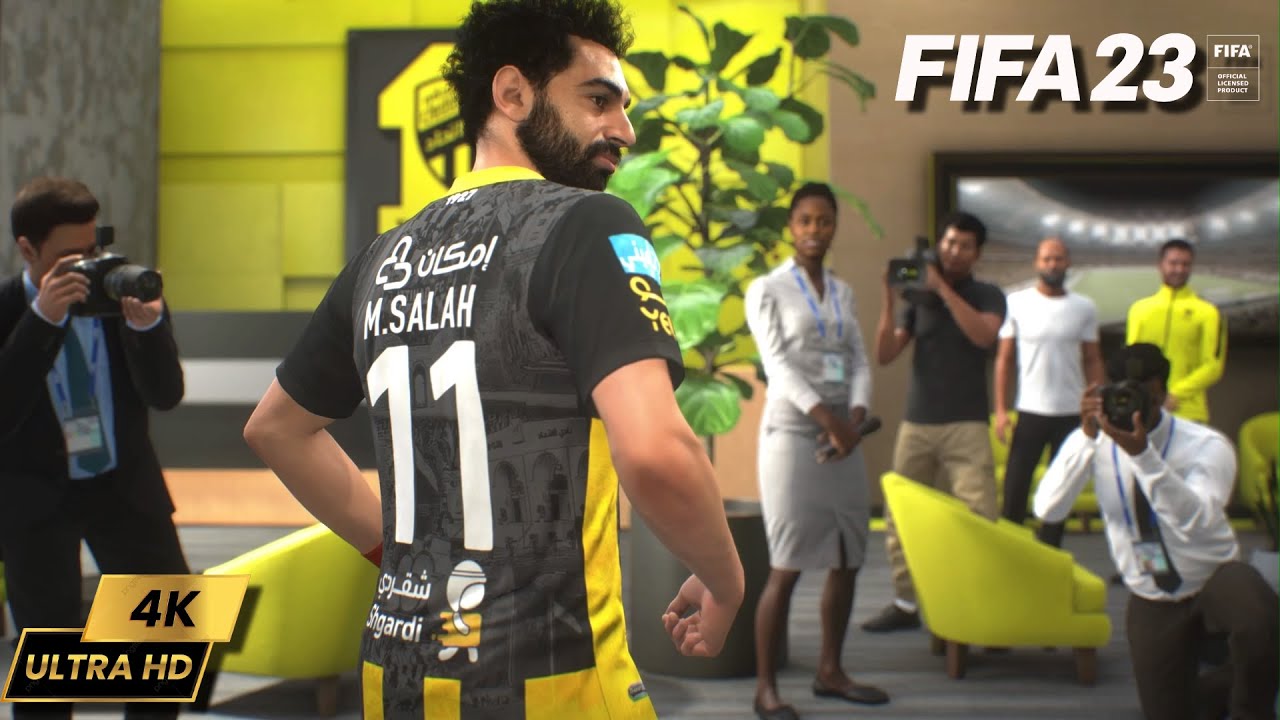 Mo Salah Signs for Al Ittifaq from Liverpool - FIFA 23 Career Mode Cutscene | PS5 Gameplay