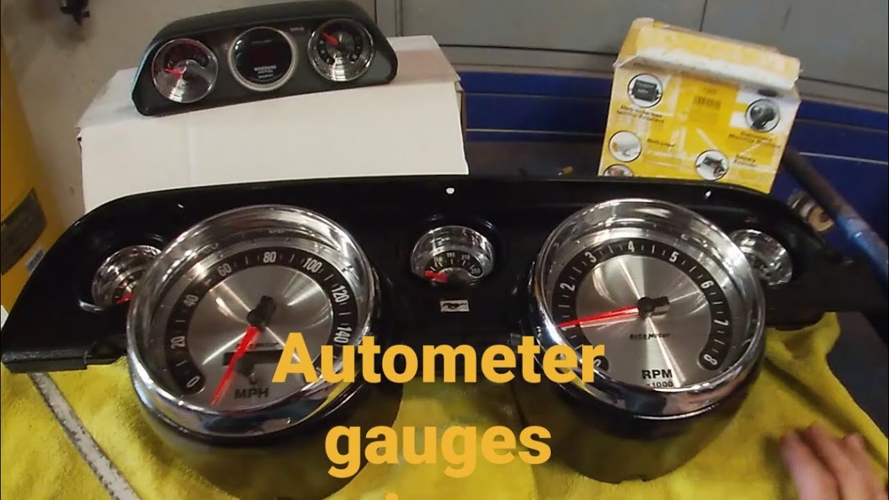 Autometer gauges on a 1967 Mustang