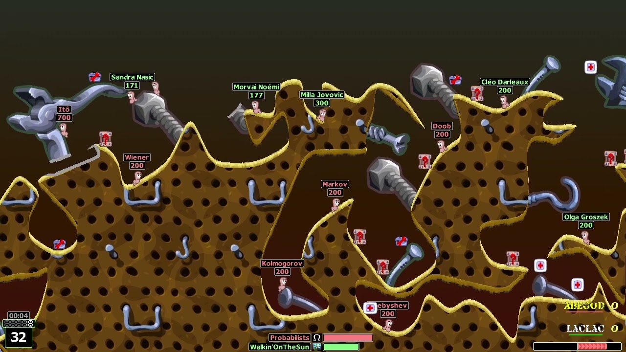 Worms Armageddon - Kaos League Match #179 - Abegod vs Laclac