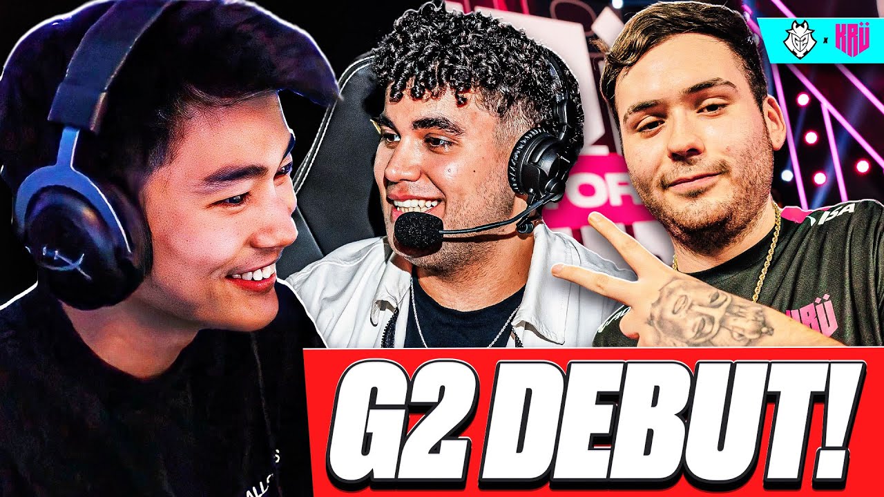 G2'S DEBUT GAME! | s0m Reacts to G2 vs KRU! (VCT Americas Kickoff 2024)