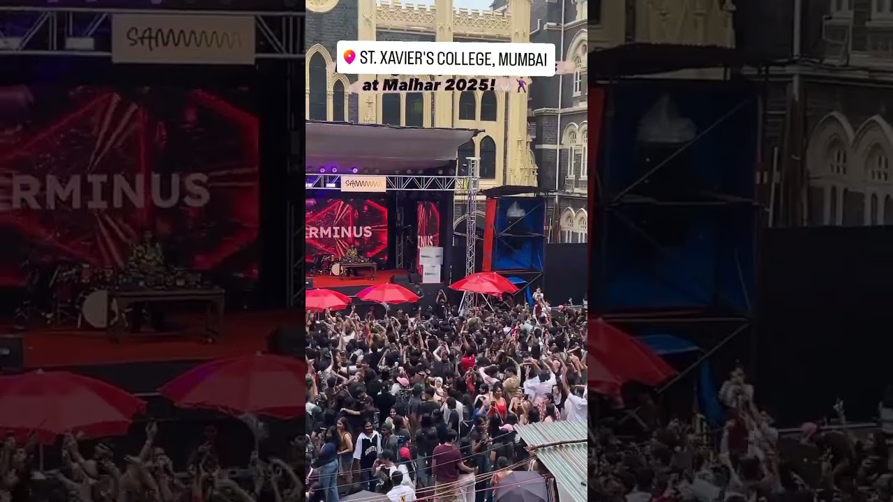 st.xavier's college Mumbai | Malhar fest 2025 | #malhar #festa #college#mumbai #collegefest#concert
