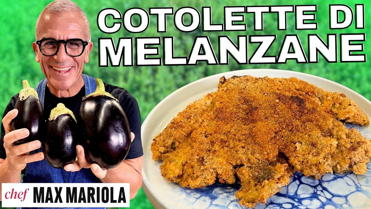 COTOLETTE DI MELANZANE - Ricetta delle Melanzane Impanate e Fritte di Chef Max Mariola