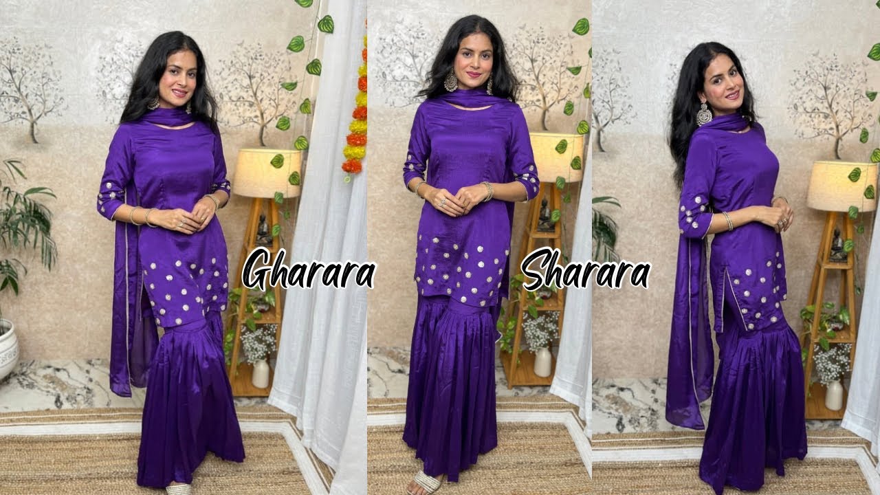 Gharara/Sharara Cutting And Stitching/Gharara Suit Design