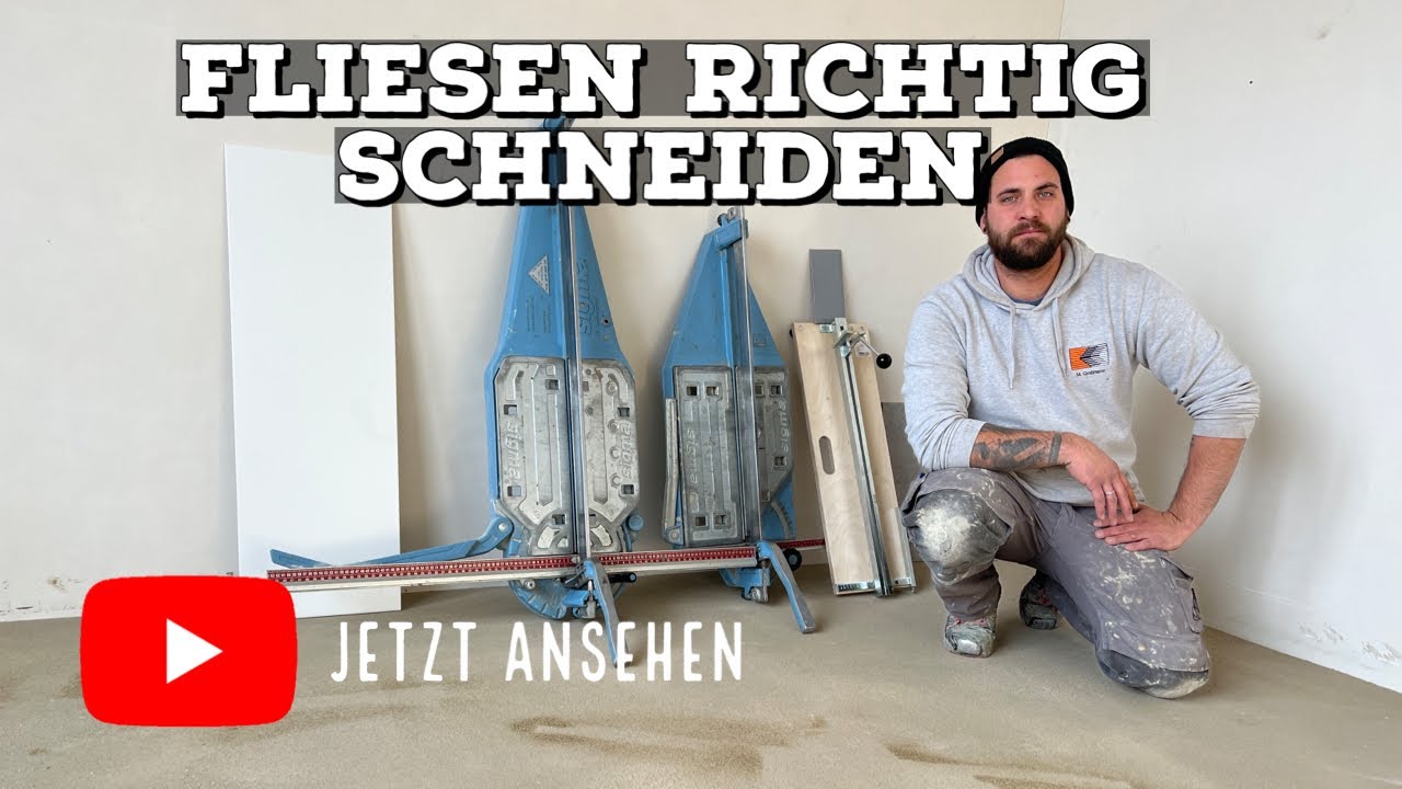 FLIESEN SCHNEIDEN - So bekommt es JEDER hin