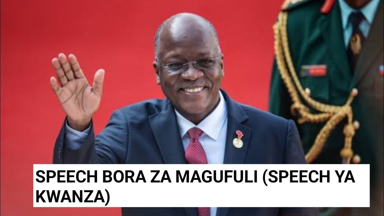SIKU MAGUFULI ALIPOZUNGUMZA KWA UCHUNGU (SPEECH YA KWANZA).