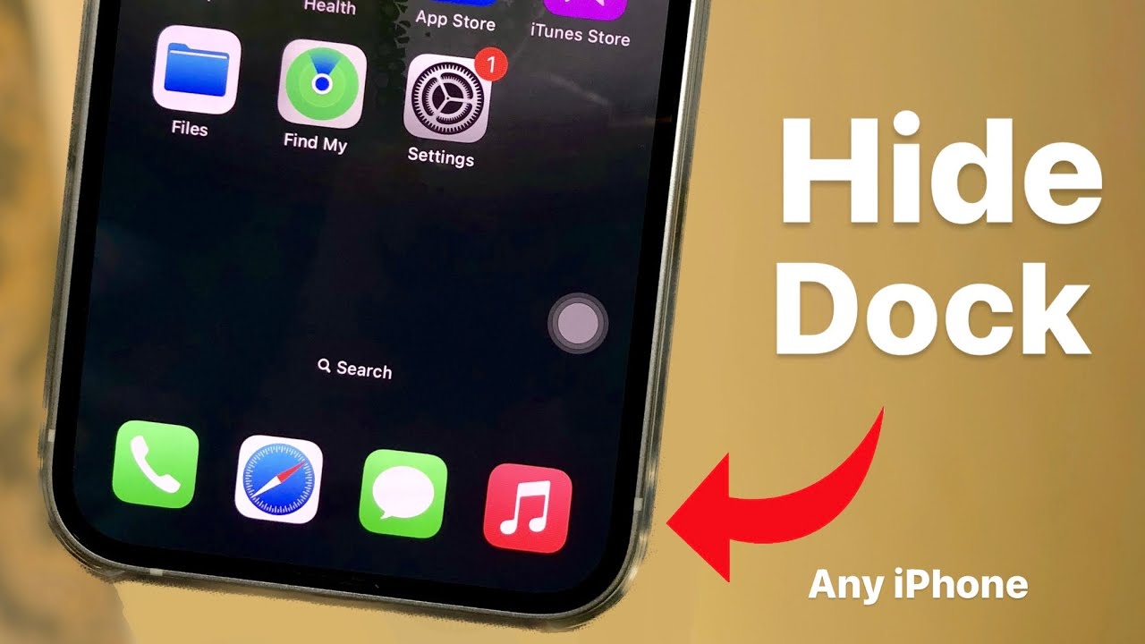 Как скрыть док на любом iPhone! &mdash; Очистить док iPhone (iOS 16)