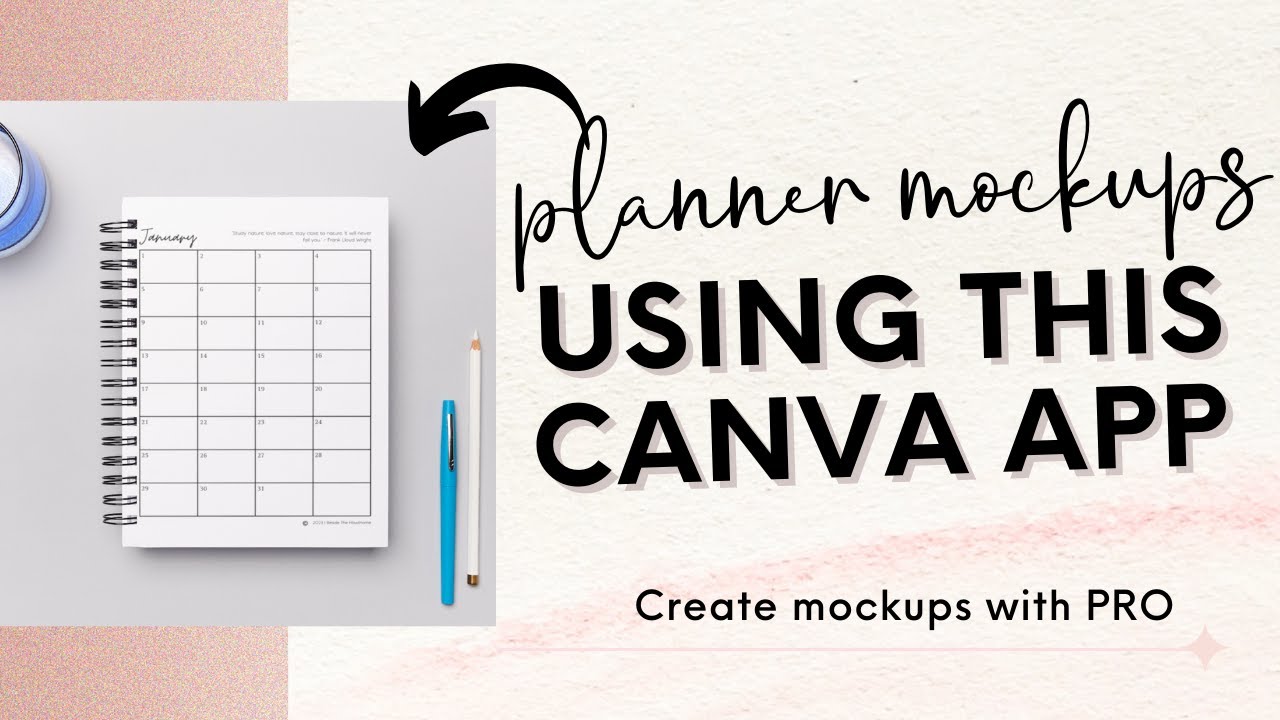 Canva App Tutorial - Design Planner Mockups with Ease! | Easy Mockup Creation